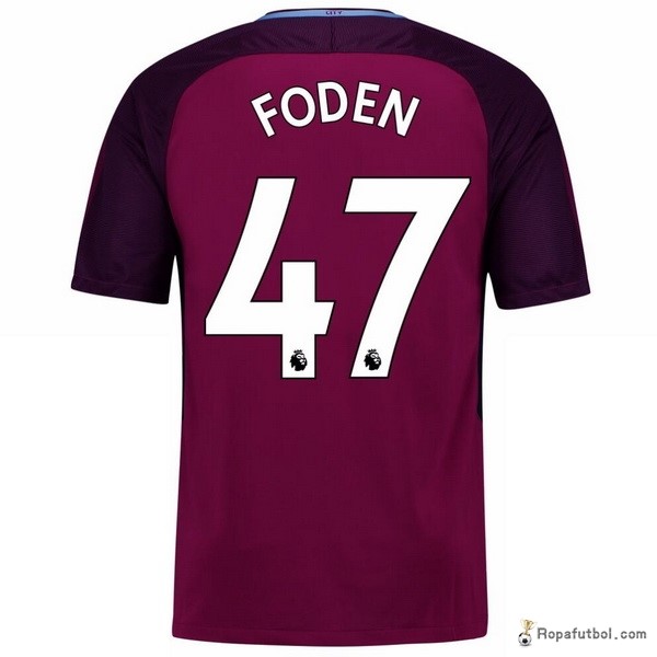 Camiseta Manchester City Replica Segunda Ropa Foden 2017/18